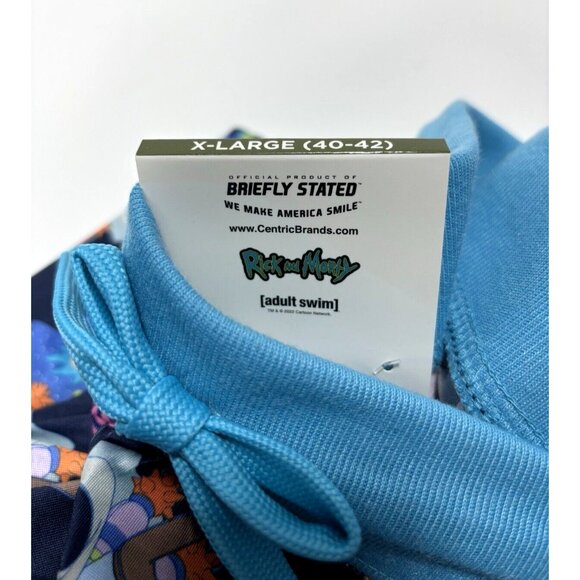 Rick and Morty Mens Pyjama Pants Black Neon Jogger Bottoms Size XLarge 40-42 New - Picture 7 of 7